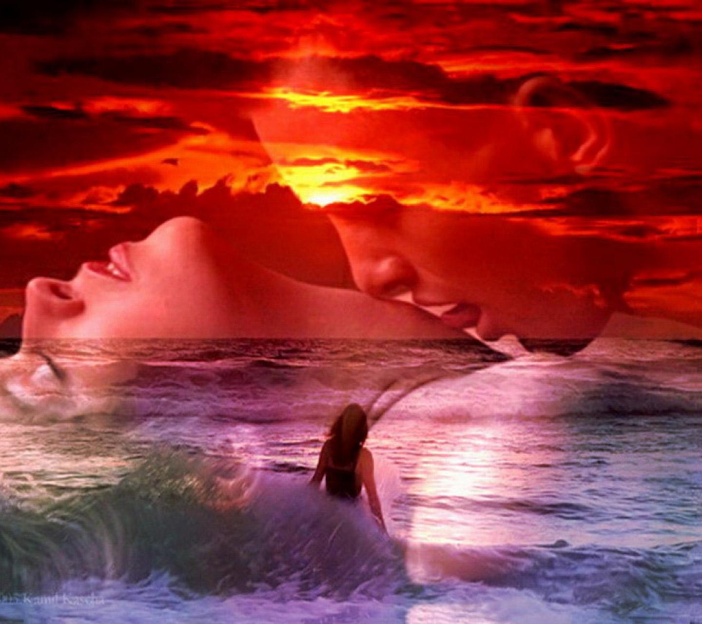 Душа словно ветер. Романтический закат. Океан любви. Блаженство любви. Море счастья океан любви.
